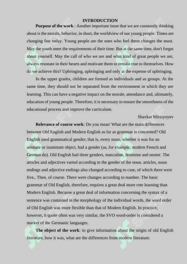 Old English grammar 3