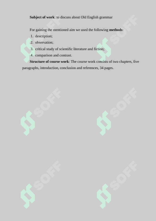 Old English grammar 4