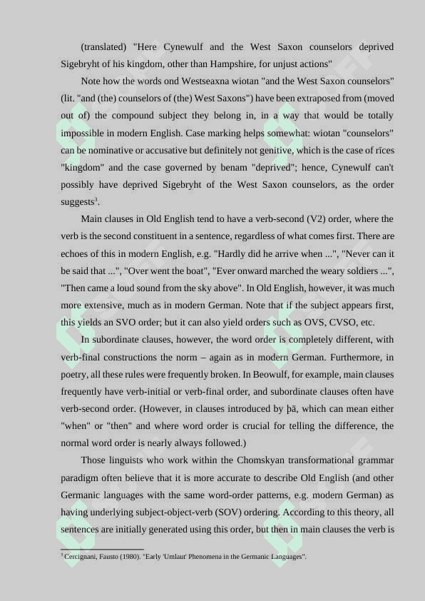 Old English grammar 7