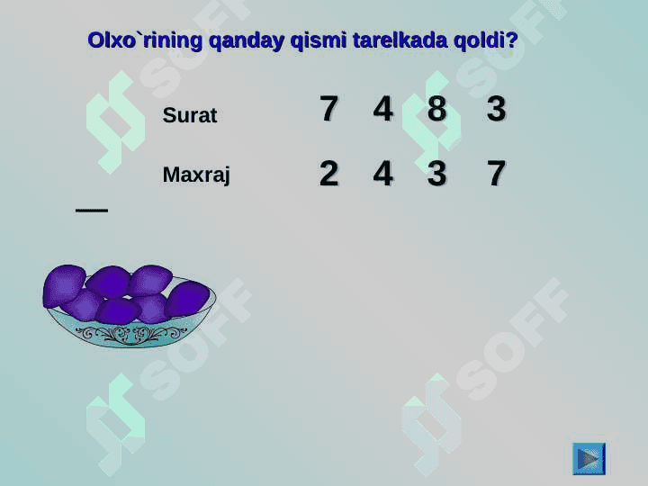 Kasr va qism 7
