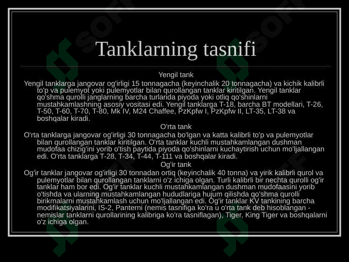 Ikkinchi jahon urushidagi SSSR tanklari 2