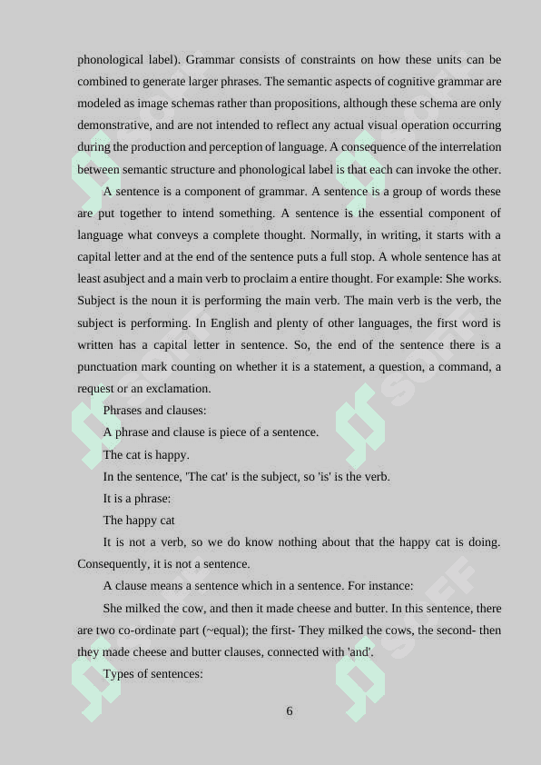 Sentence typology in cognitive grammar: clause types and a clause structure 6