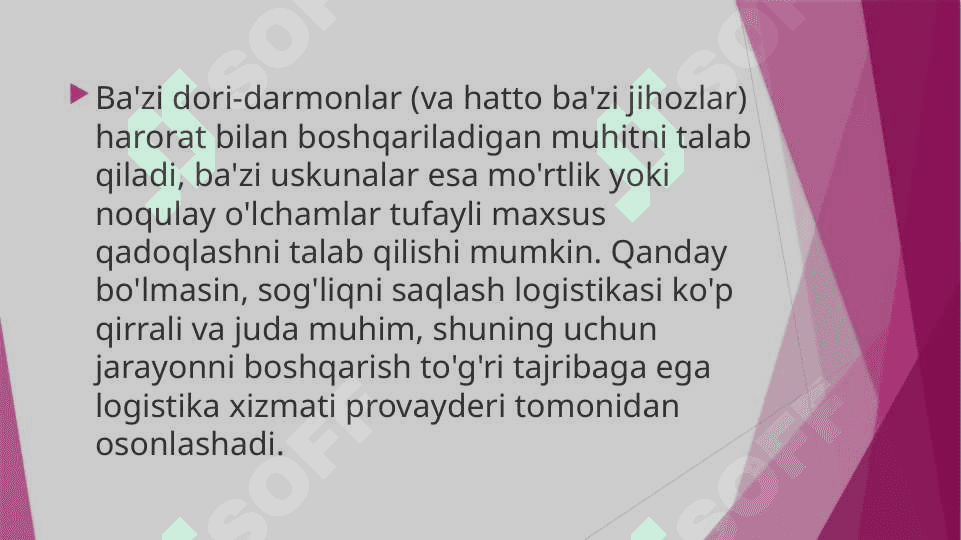 Tibbiy muassasalarda logistika Tibbiy muassasalarda logistika 5