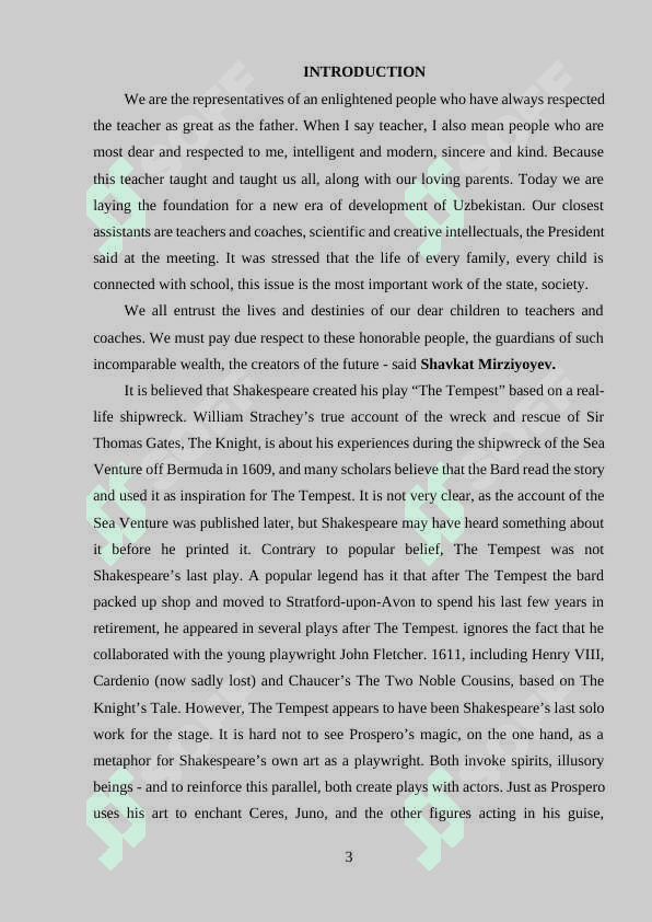 Art and magic in the tragicomedy “The Tempest” 3