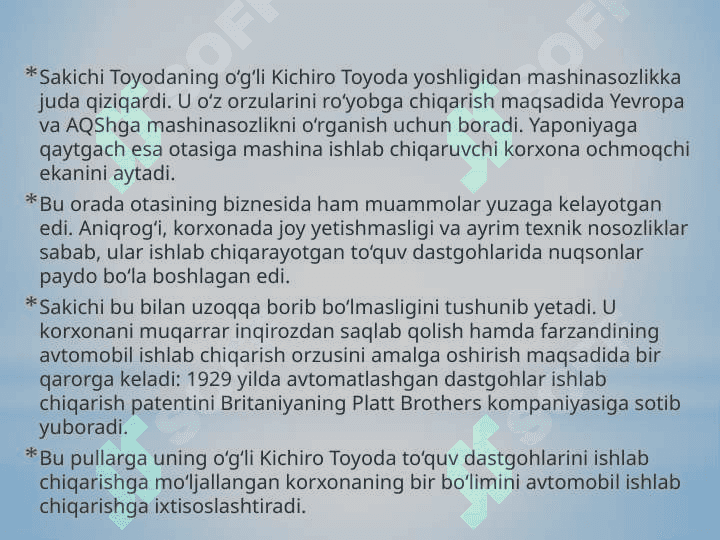 Toyota kompaniyasi tarixi 3