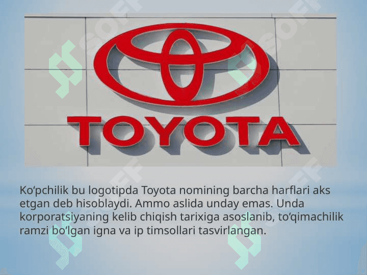 Toyota kompaniyasi tarixi 8