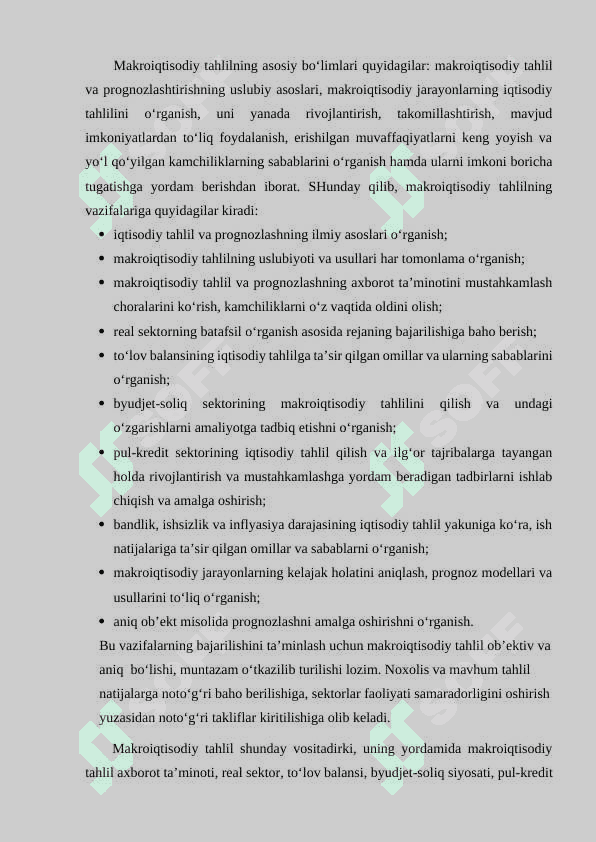 IQTISODIY O'SISHNI PROGNOZLASH kurs ishi 8