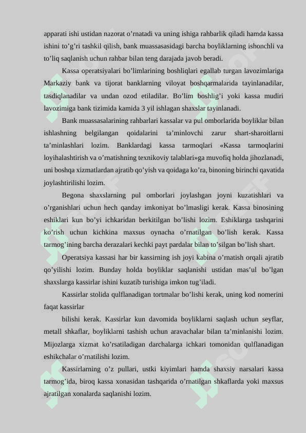 Kassa operatsiyalari hisobi 3
