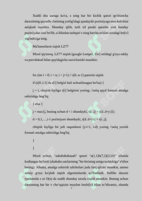 SUFFIKS DARAXT.UKKONEN ALGORITMI 7