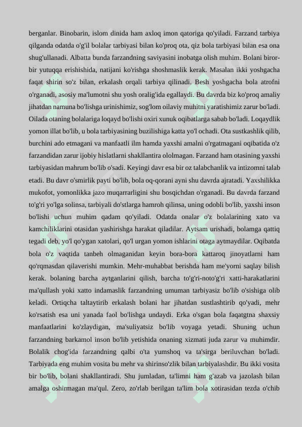 YOSH AVLOD TARBIYASIDA OILANING O’RNI HAQIDA MUTAFAKKIRLAR TA’LIMOTI 3