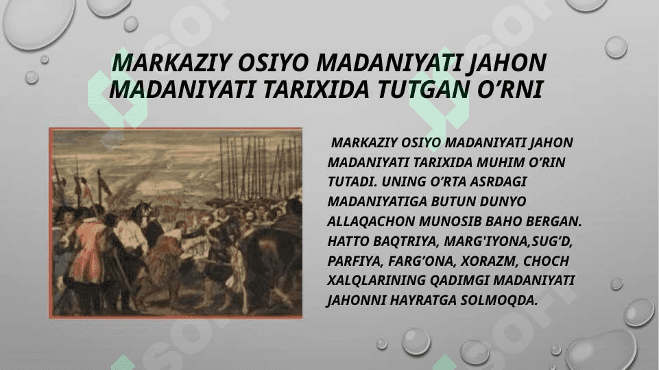 MARKAZIY OSIYO XALQLARINING QADIMGI MADANIYATI 4