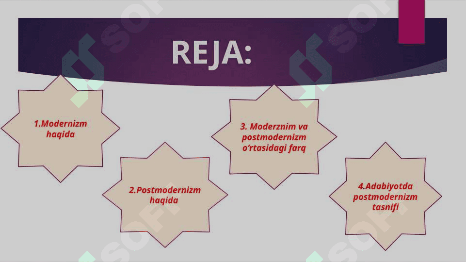 MODERNIZM VA POSTMODERNIZM MADANIYATI (XVI-XIX ASRLAR) 2