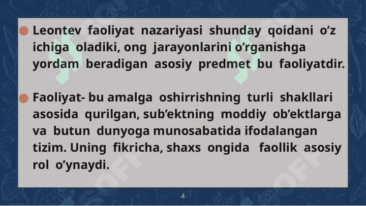 FAOLIYAT NAZARIYASI UZNADZE TAʼLIMOTI 4