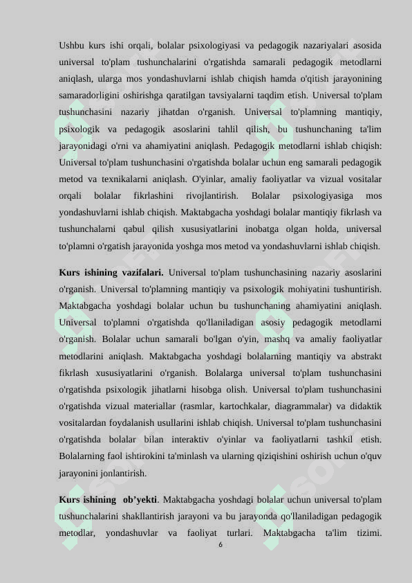 Maktabgacha katta yoshdagi bolalarni universal to'plam haqida tushunchalarini shakillantirish metodikasi K.docx 6