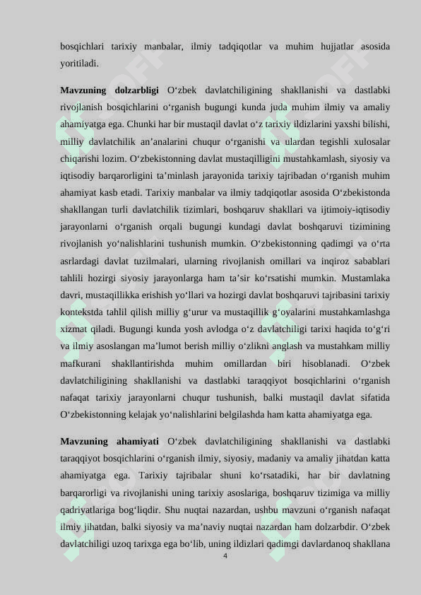 O'zbek davlatchilikining shakllanishi va daslabki taraqiyot bosqichlari 4