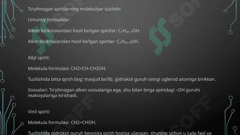 to’yinmagan bir atomli spirtlar 5