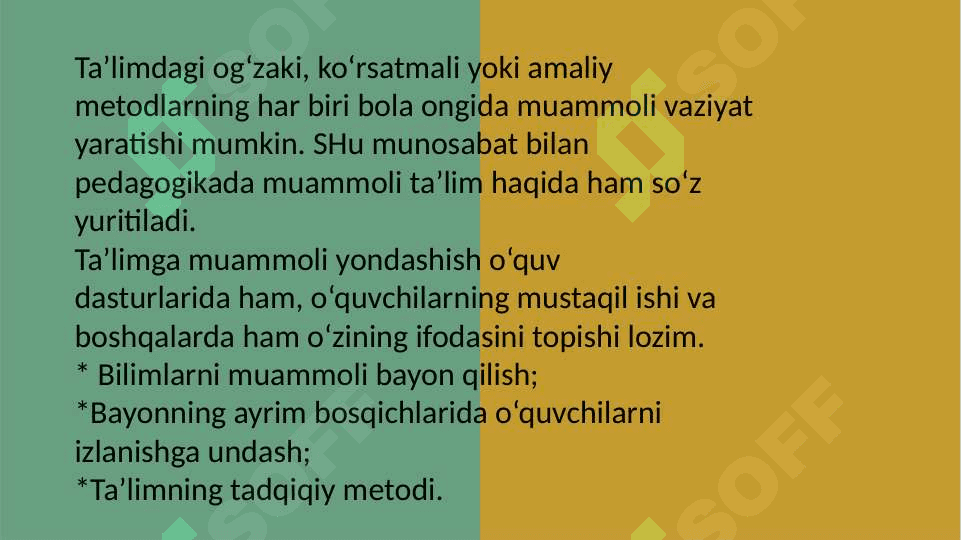 Kimyo faninino'qitishda muammoli metodlardan foydalanish 3
