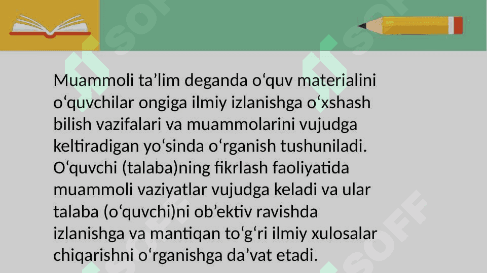 Kimyo faninino'qitishda muammoli metodlardan foydalanish 4