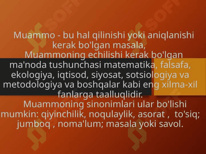 Muammoni hal qilishning asosiy strategiyalari 4
