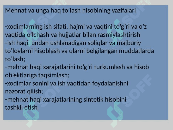 Mеhnat xarajatlari hisobi 5