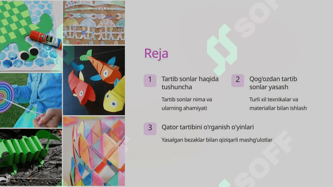 Boshlang'ich sinflarda Tartib sonlar va qator tartibi 2