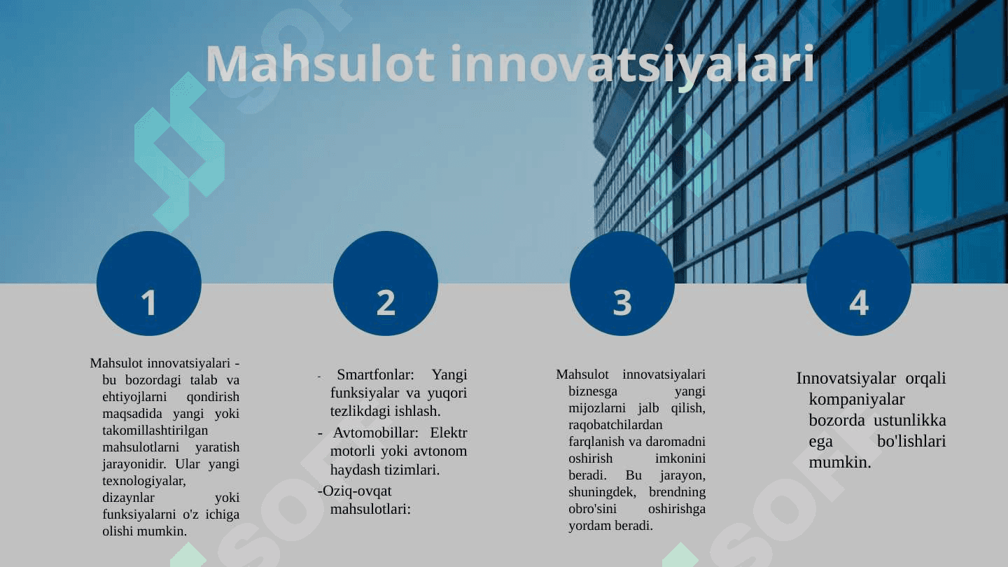 Innovatsiyaning maqsadi va turlari 8
