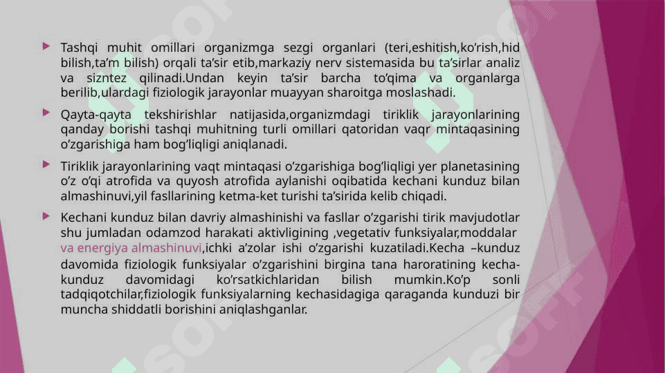 Inson organizmiga tashqi muhit omilarining ta’sirlari 4