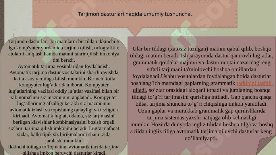Tarjimon dasturalar foydalanish 3