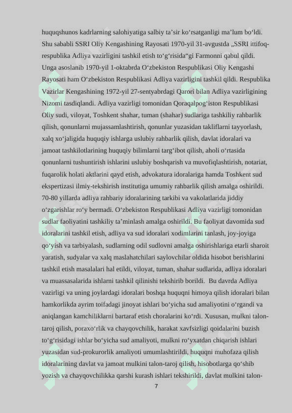 “Mulk sohasi” yo‘nalishi bo‘yicha davlat interaktiv xizmatlarini loyihalashtirish Mavzusidagi Loyiha 8