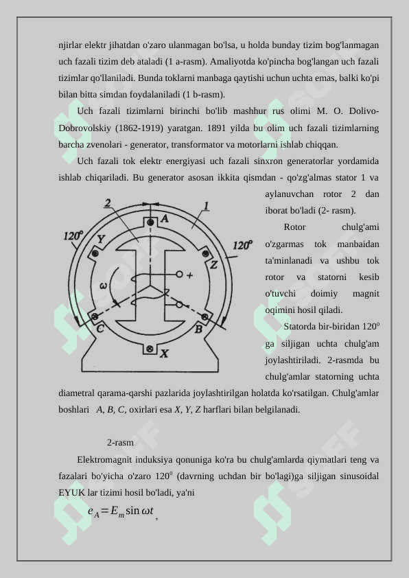 Uch fazali zanjirlarda quvvatni o’lchash 3