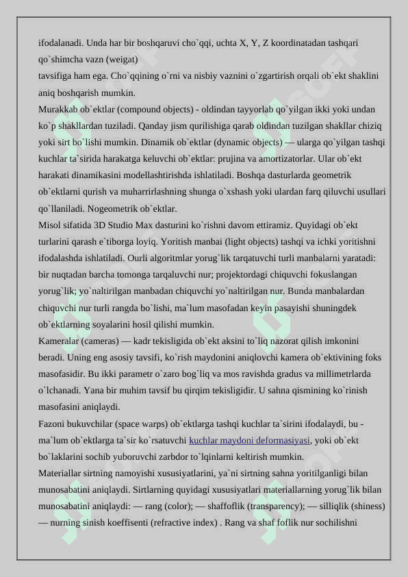 Uch o‘lchamli modellar uchun eskizlarni yaratish 4