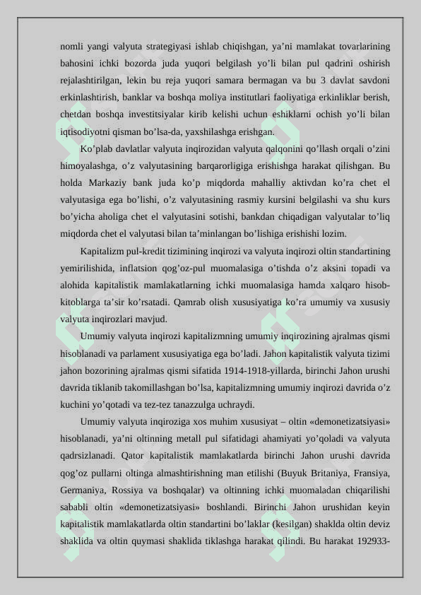 Valyuta inqirozlari 3