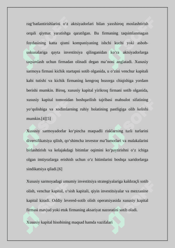 Xususiy kapital haqidagi hisobot 4