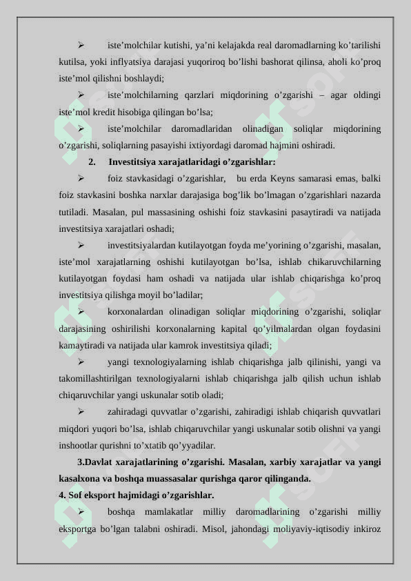 Yalpi talab yalpi taklif modelida makroiqtisodiy muozanat 6