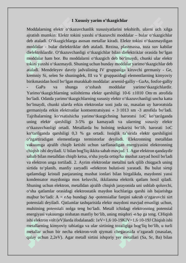 Yarim o‘tkazgichli termoqarshiliklar 2