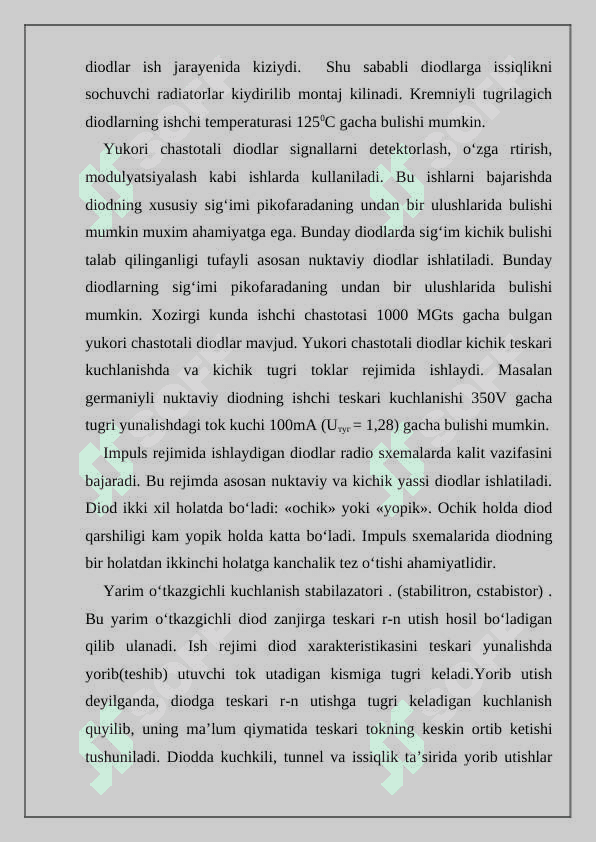 Yarim o'tkazgich yarim o'tkazgich kontakti 3