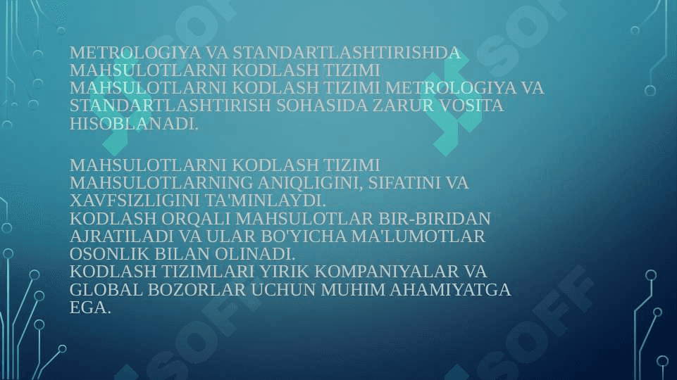 Mahsulotlarni kodlash tizimi. Shtixli kod 3