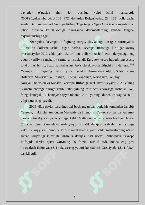 Yevropa Ittifoqi mamlakatlarida iqtisodiyot tarmoqlari rivojlanishining hududiy tafovutlari 3