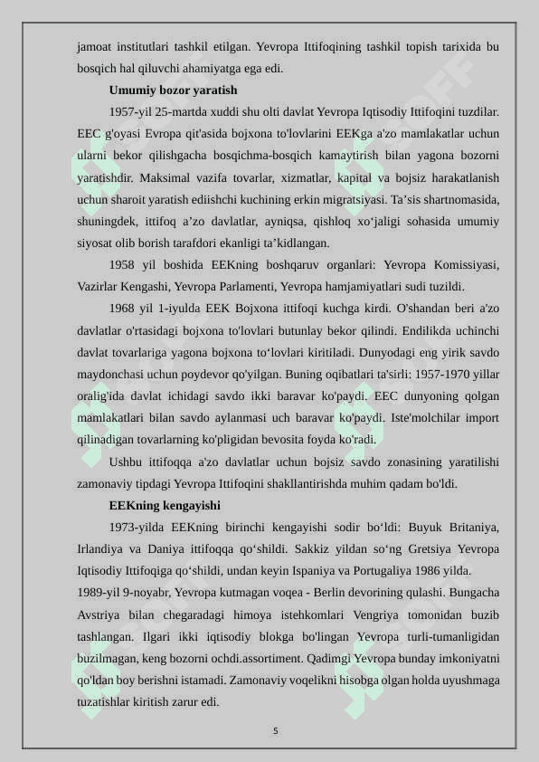 Yevropa Ittifoqi mamlakatlarida iqtisodiyot tarmoqlari rivojlanishining hududiy tafovutlari 5