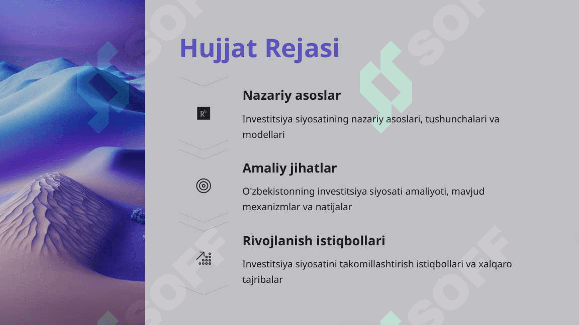 Davlatning Investitsiya Siyosati 2