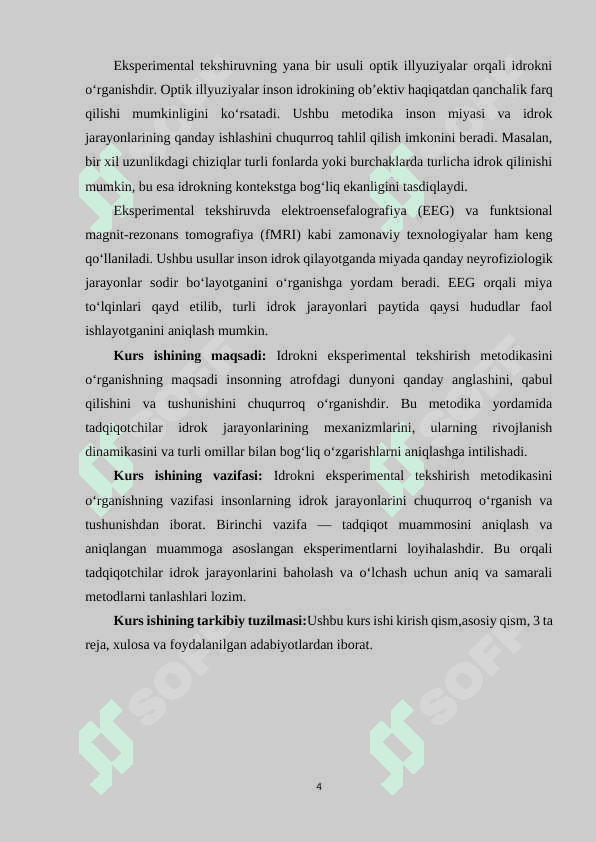 Idrokni eksperimental tekshirish metodikasini oʻrganish. 3