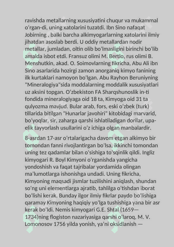 Òzbekistonda kimyo fanining rivojlanishi 5