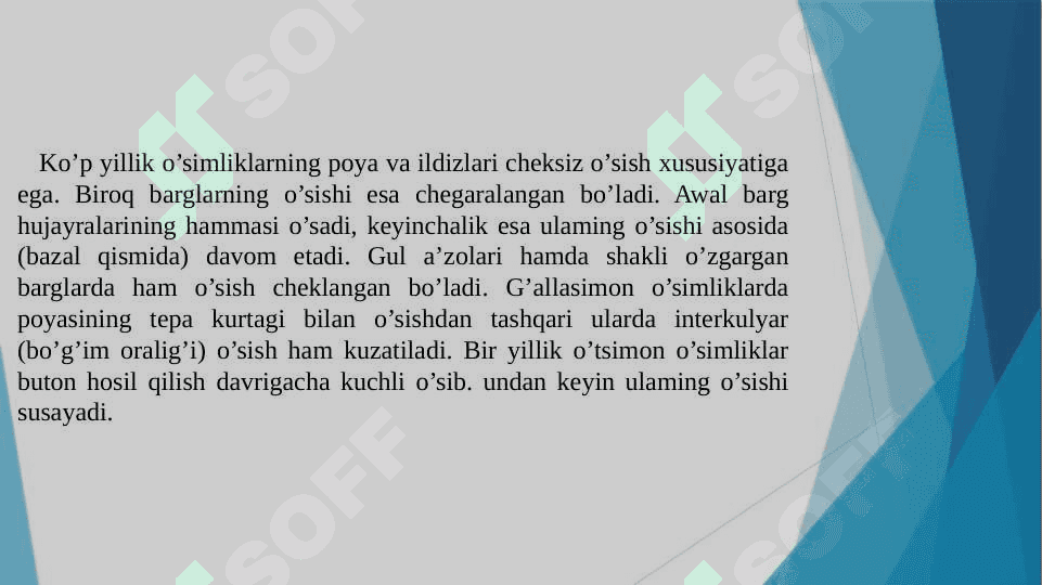 O'SISH VA RIVOJLANISHNING UMUMIY IMKONIYATLARI. 8