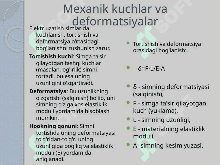 Topilgan yuklamalar asosida simlarni salqinishini hisoblash t.pptx 4