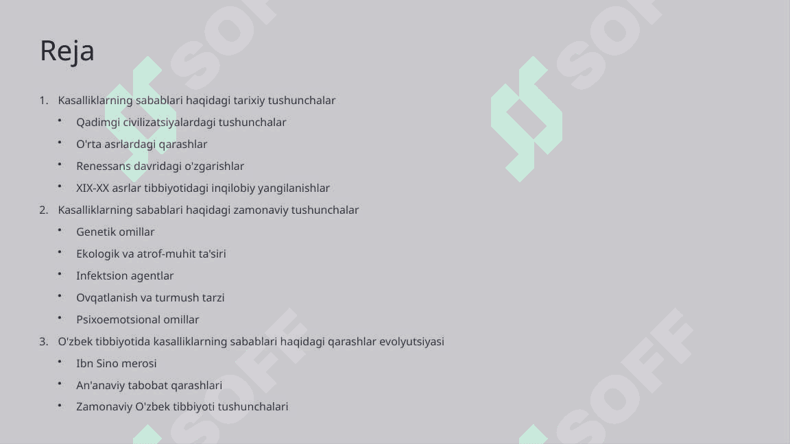 Kasalliklarning Sabablari Haqida Tushunchalar 2