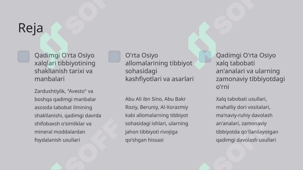 Qadimgi O'rta Osiyo Xalqlari tibbiyoti 2