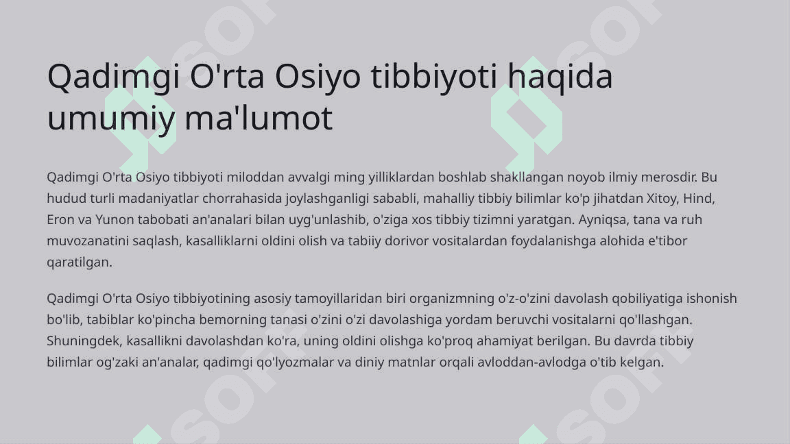 Qadimgi O'rta Osiyo Xalqlari tibbiyoti 3