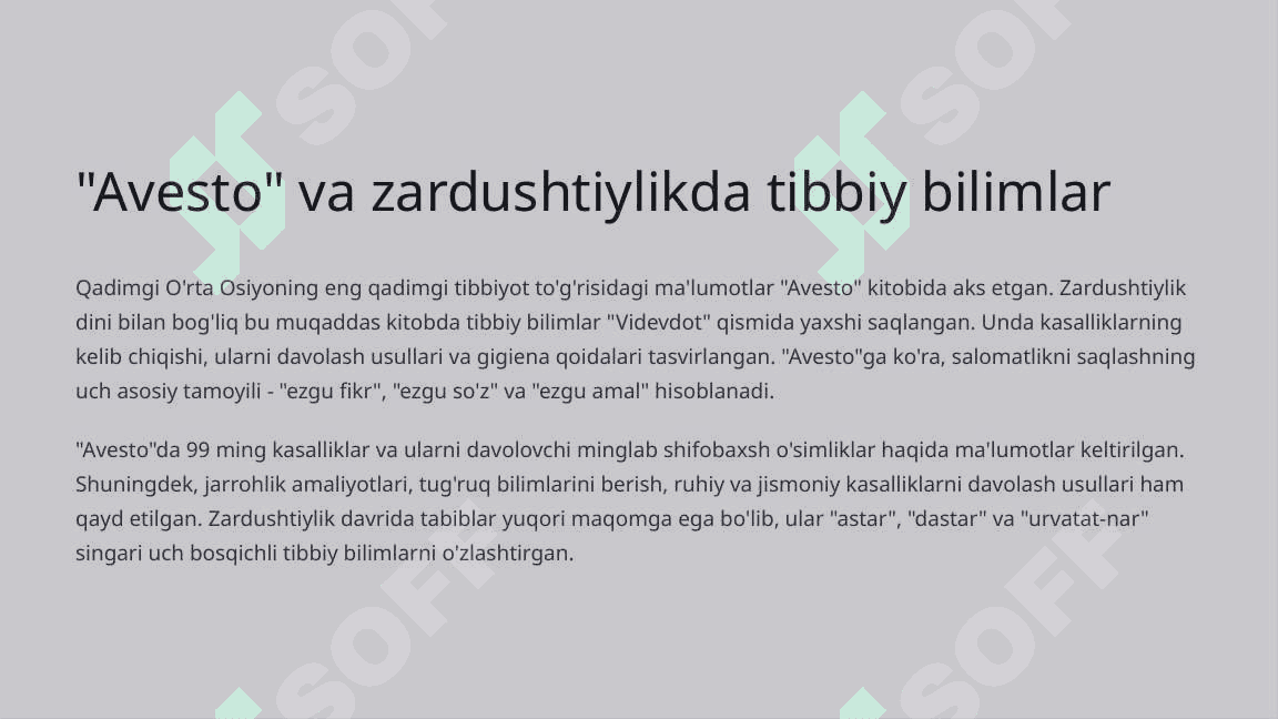 Qadimgi O'rta Osiyo Xalqlari tibbiyoti 4