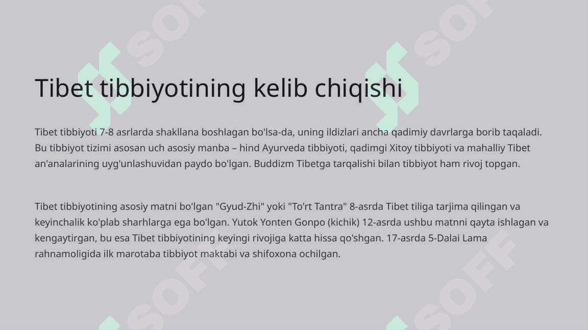 Qadimgi Tibet Tibbiyoti 3