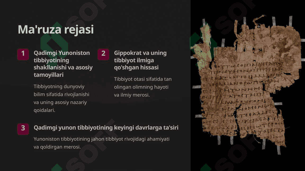 Qadimgi Yunoniston tibbiyoti 2